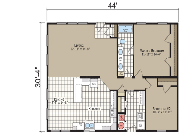 Crystal bay estates cb6442c floor plan home features