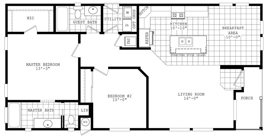 Durango Porch Homes 24482A Floor Plan