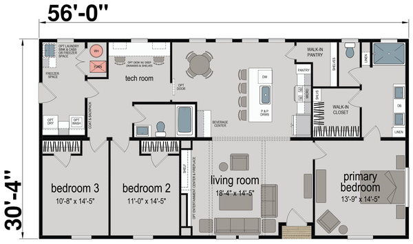 Kritzer floor plan home features