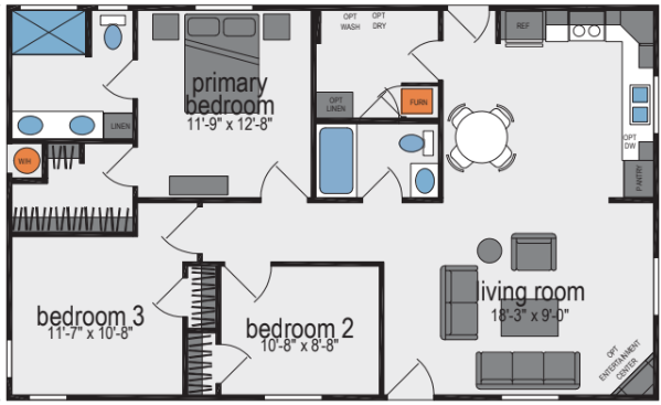 Sunset Ridge-K500G Floor Plan