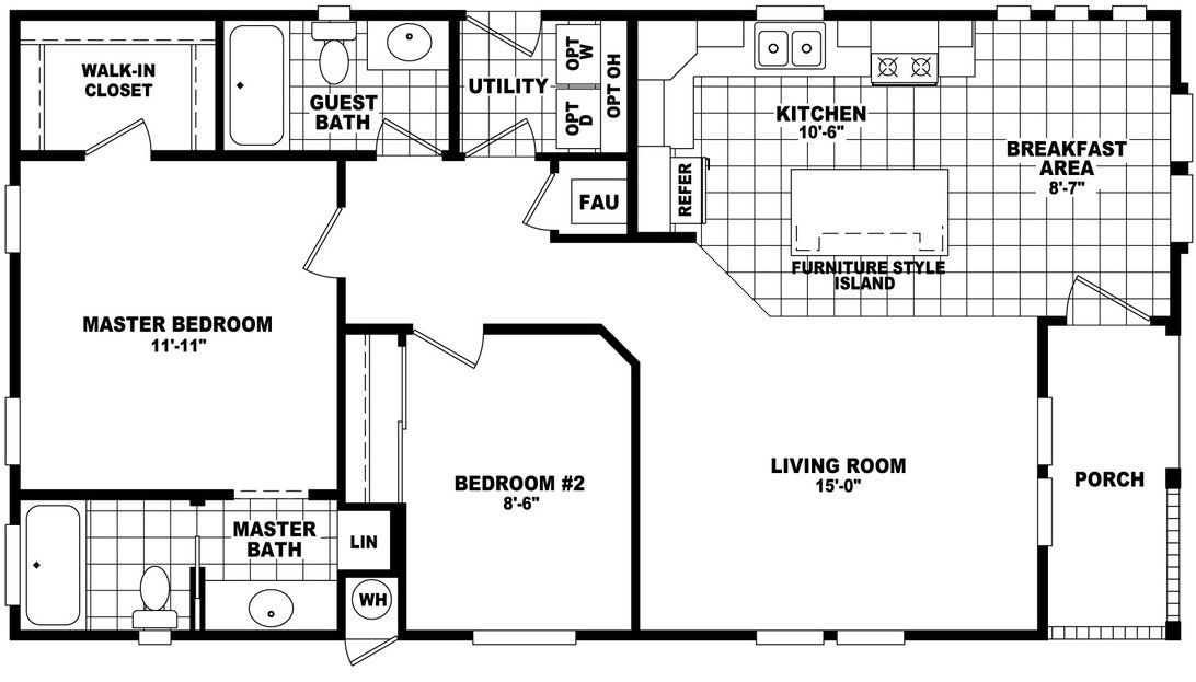 Westin Porch 24442A Floor Plan