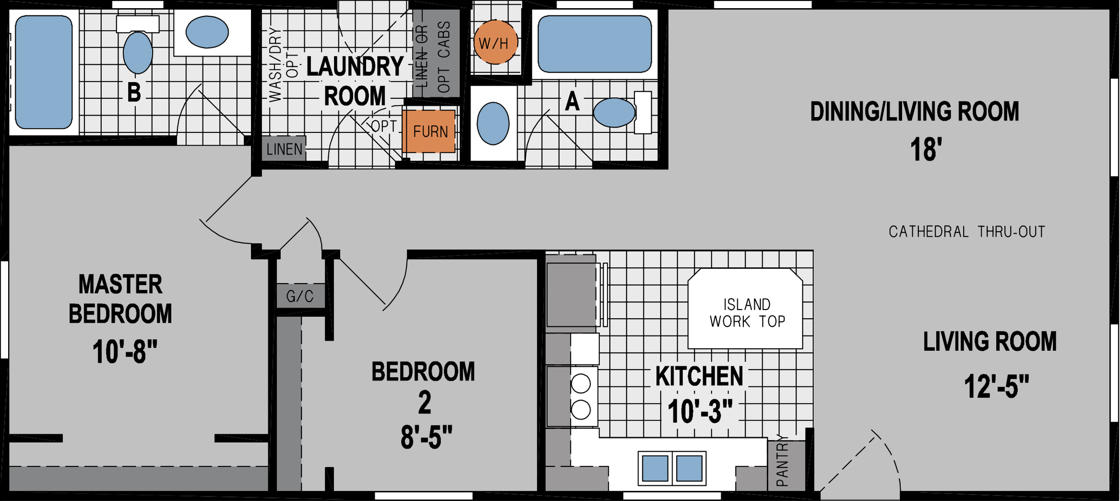 Amber Cove 4602CTC Floor Plan