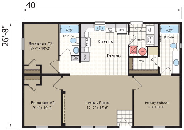 Dreamworks dw4403b floor plan home features