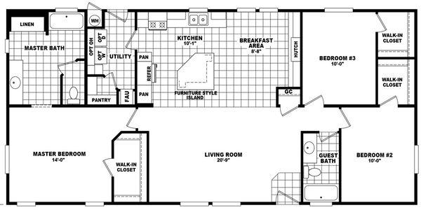 Mountain ridge 28563b floor plan home features