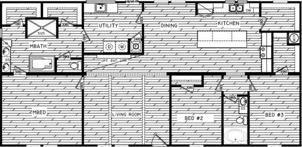 The blackwater floor plan home features