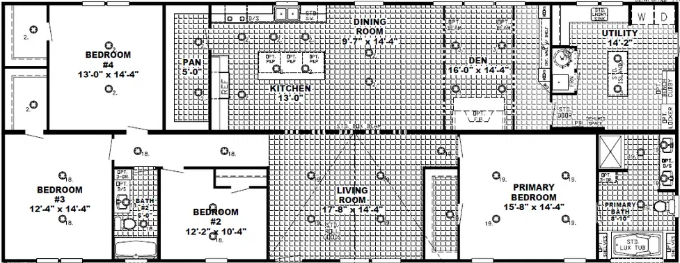 The riverway floor plan home features