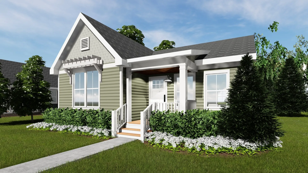 The aster hero, elevation, and exterior home features