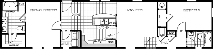 K1668A Floor Plan