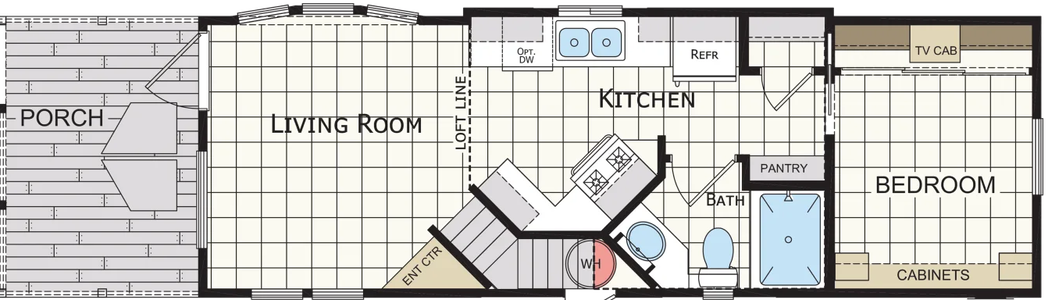 Bluewater floor plan home features