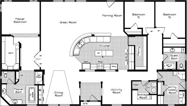 Pinehurst 2510 floor plan home features