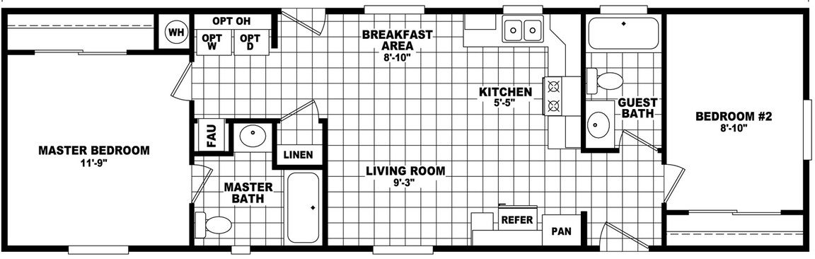 Economy Plus 16522B Floor Plan