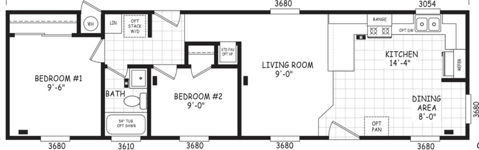 Encore 14482a floor plan home features