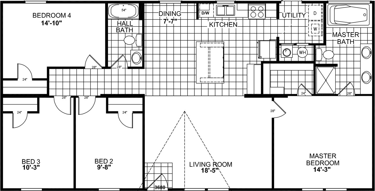 Corral 2354 floor plan home features
