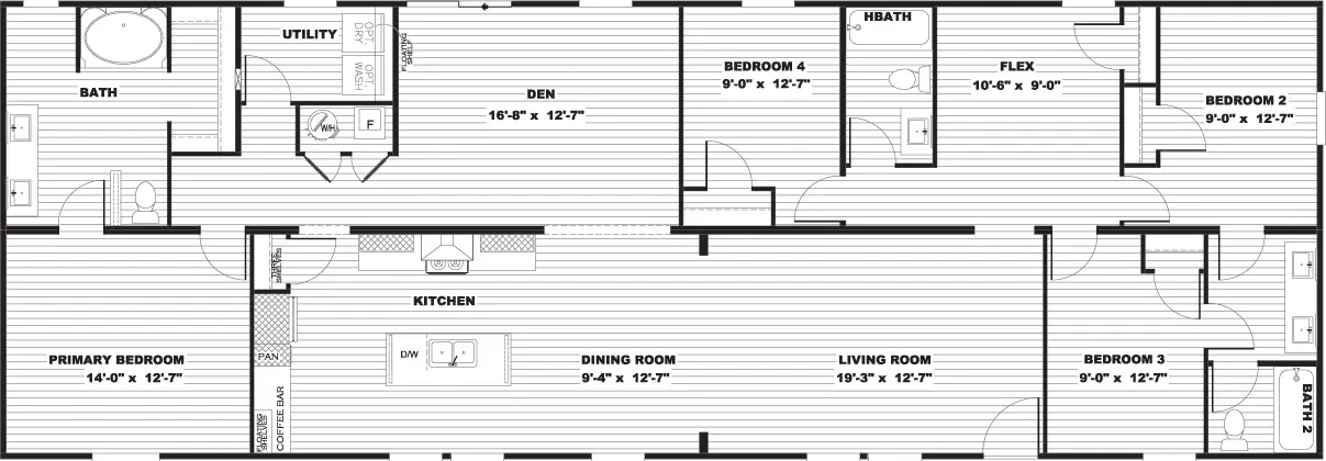 Rainier floor plan home features
