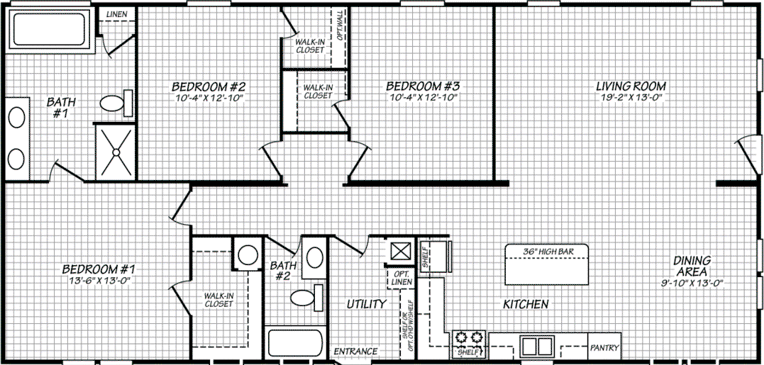 Pinnacle 28563f floor plan home features