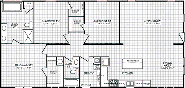 Pinnacle 28563f floor plan home features