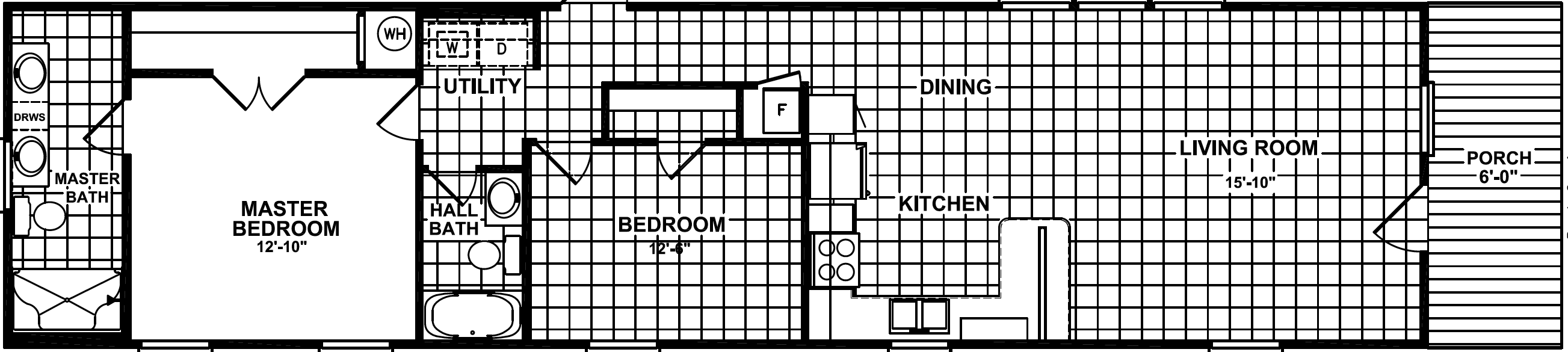 Park view 314p floor plan home features