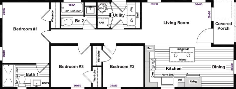 Chicago floor plan home features