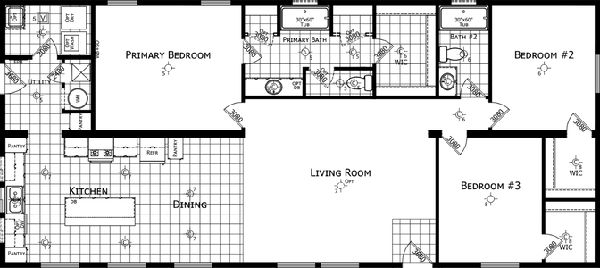 Noble 2860h09 floor plan home features