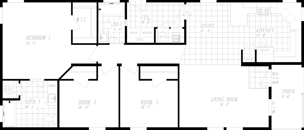 Columbia River Multi-Section 2037 Floor Plan