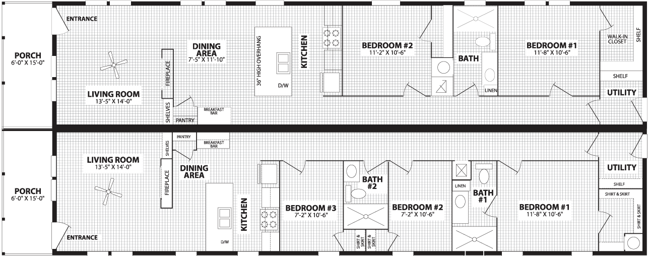 The sugar run floor plan home features