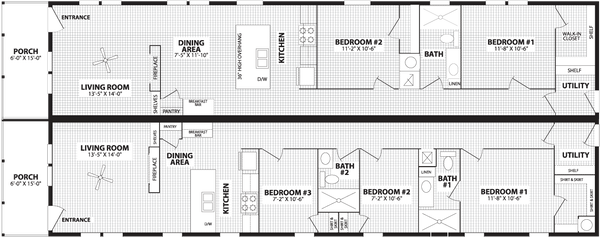 The sugar run floor plan home features