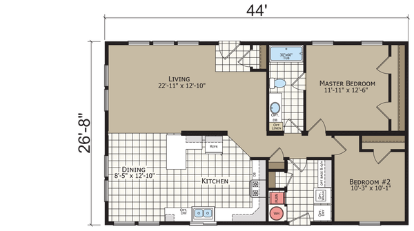 Crystal bay estates cb4442c floor plan home features