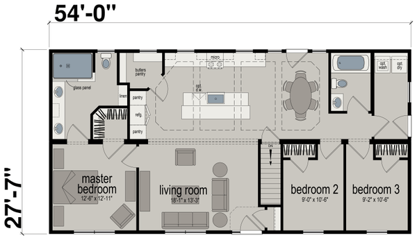 Edge le141-3 floor plan home features