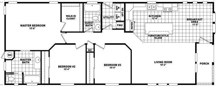 Westin porch 24603a floor plan home features