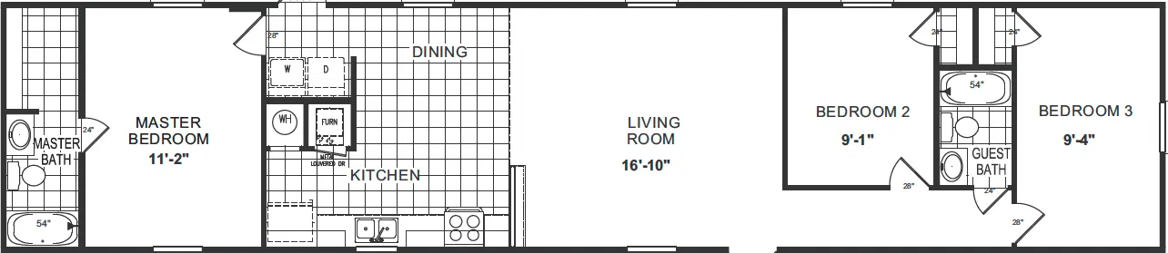 Santa fe 269 floor plan home features