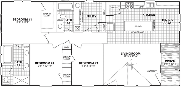 Verde ranch 28563n floor plan home features