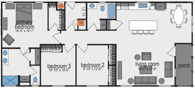 Sunset ridge-k583g floor plan home features