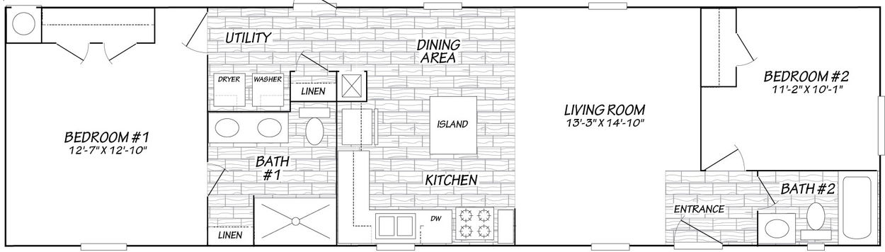 Solitaire 16562a floor plan home features