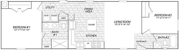 Solitaire 16562a floor plan home features