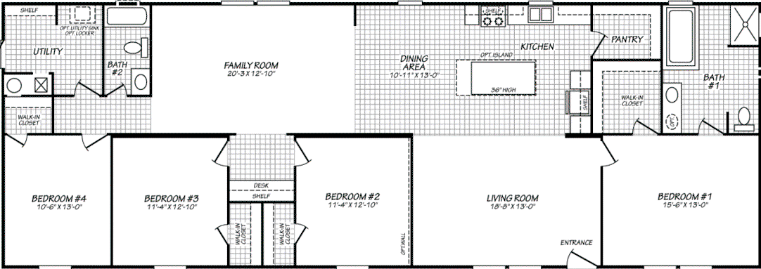 Pinnacle 28764p floor plan home features