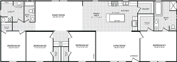 Pinnacle 28764p floor plan home features