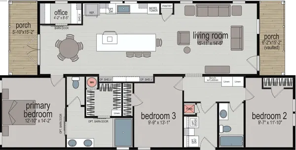 Canyon floor plan home features