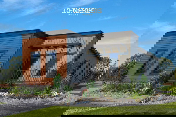 Glacier hero, elevation, and exterior home features