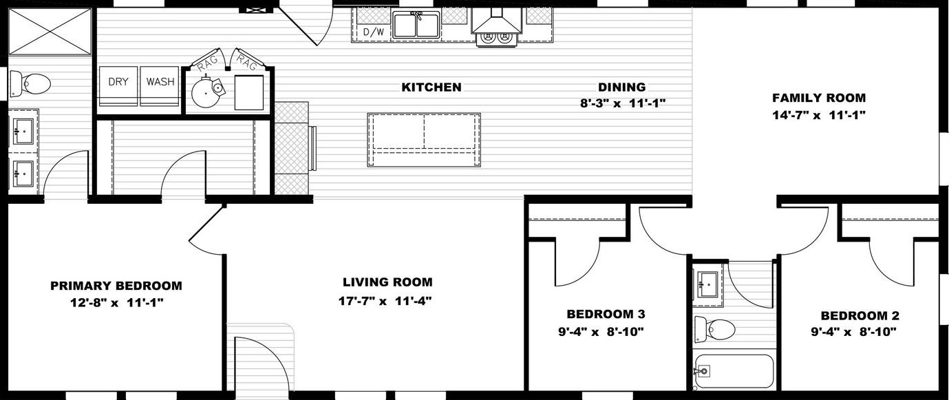 My girl floor plan home features