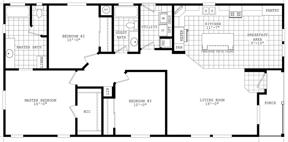 Durango Porch Homes 28563C Floor Plan