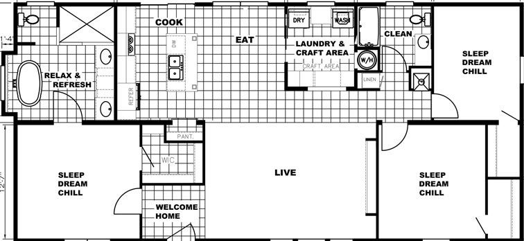 The washington floor plan home features