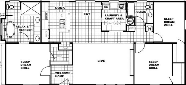 The washington floor plan home features