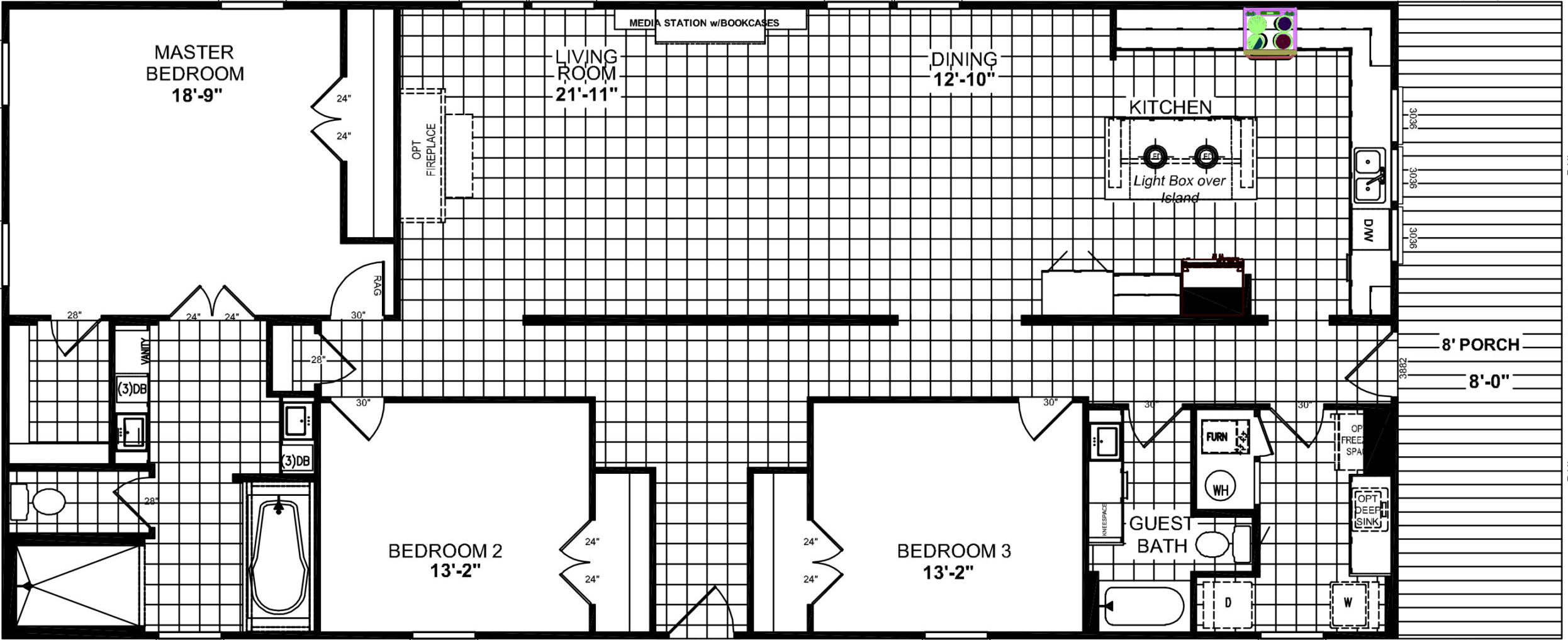 Turk t68c floor plan home features