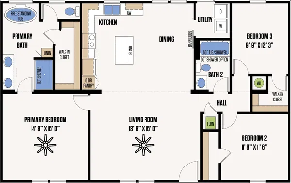 The jasper floor plan home features