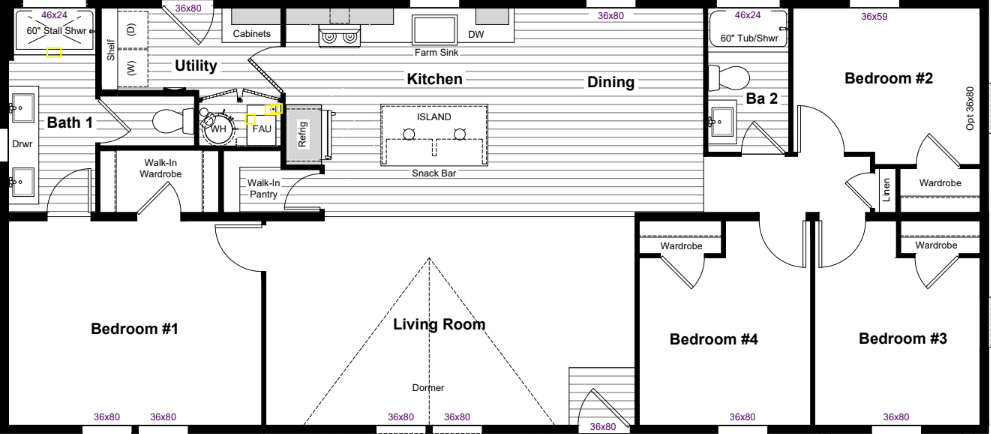 Clash floor plan home features