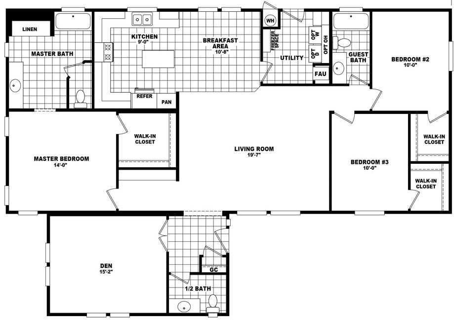 Mountain Ridge 40583A Floor Plan