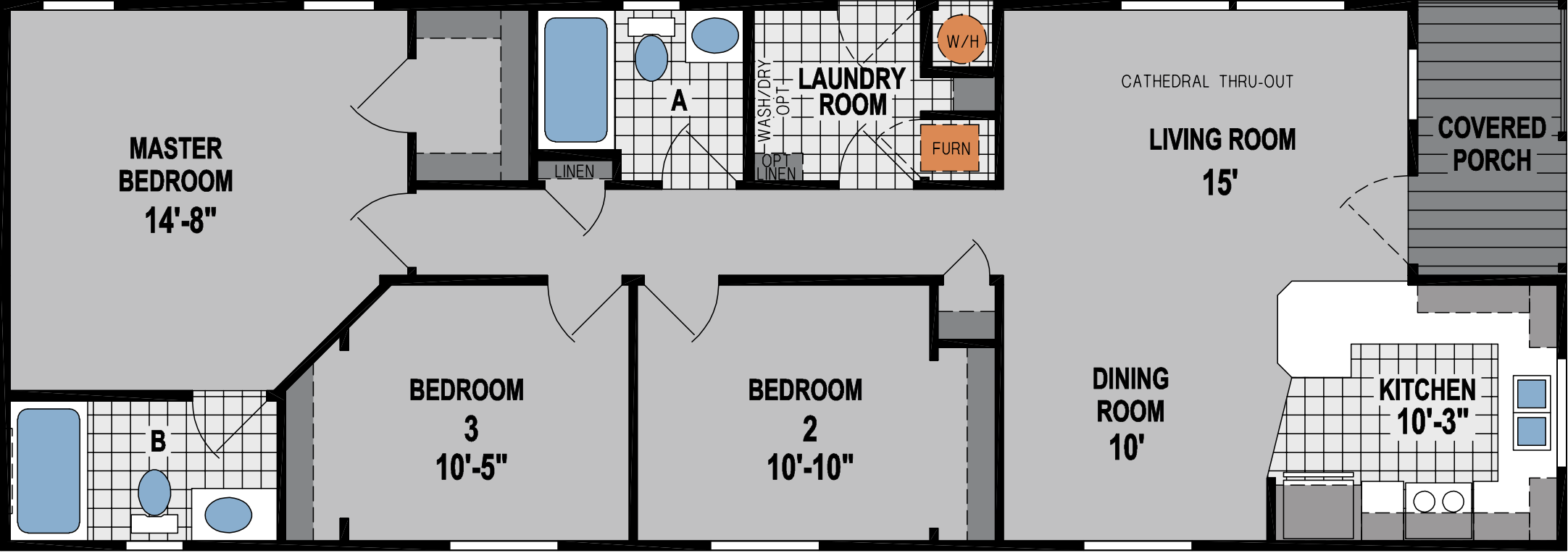 Amber Cove 4608CTC Floor Plan