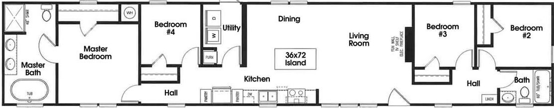 The kristin floor plan home features