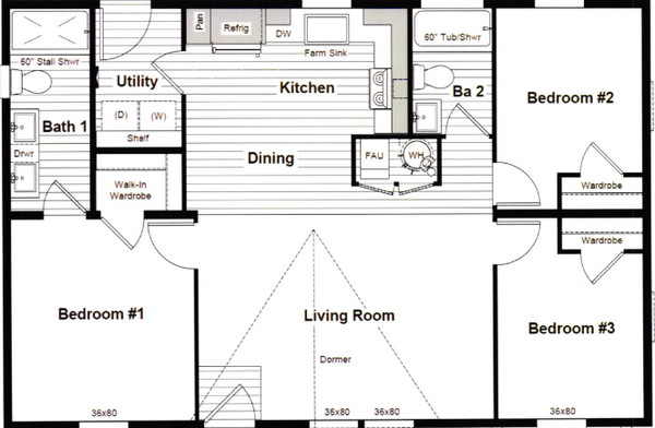 Sunshine floor plan home features