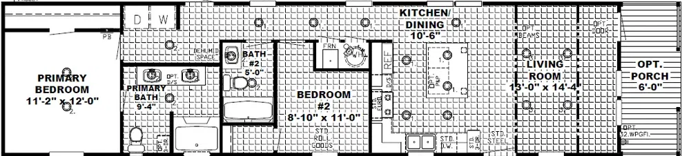 The lodge floor plan home features